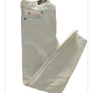 J.Crew Midrise Toothpick Jeans (white)